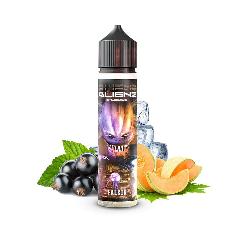 Photo du Falkir 50 ml, eliquide pour le vapotage de la marque française AlienZ fabriqué en France.