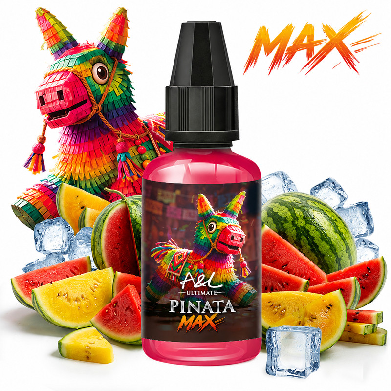 Arôme concentré Pinata MAX Ultimate A&L pastèque rouge pastèque jaune frais