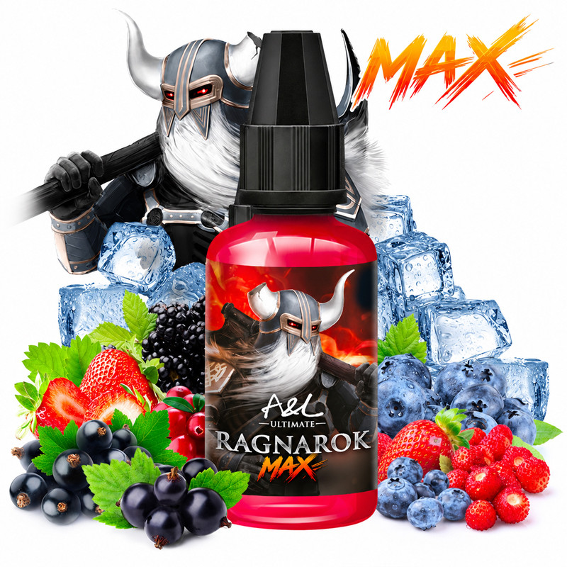 Arôme concentré Ragnarok MAX 30 ml Ultimate A&L fruits rouges cassis frais