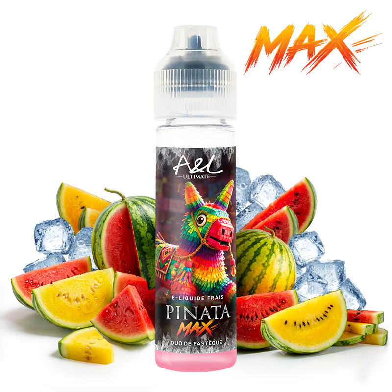 E-liquide Pinata MAX 50 ml Ultimate A&L pastèque rouge jaune fraîche