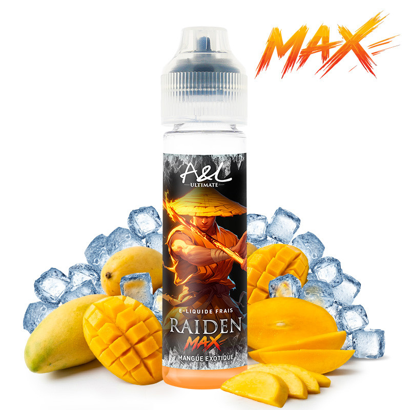 E-liquide Raiden MAX 50 ml Ultimate A&L mangue des Philippines fraîche