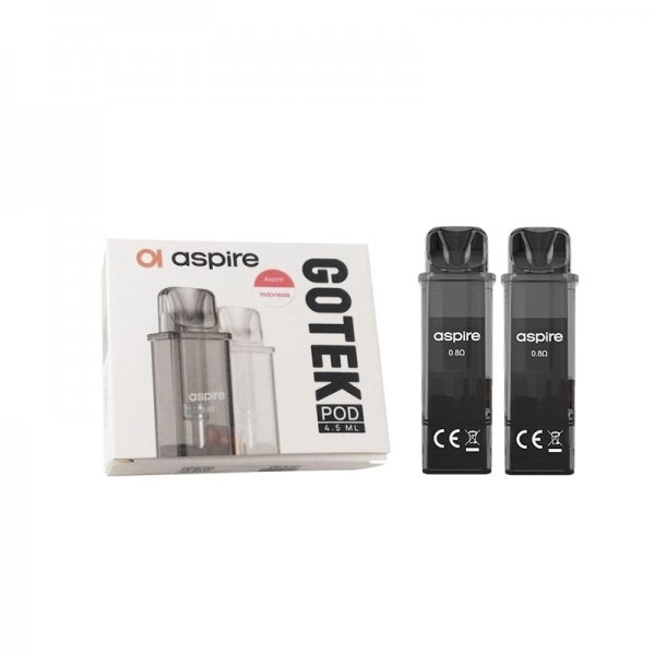 Cartouche Gotek Series Aspire 4.5ml pack de 2 avec résistance intégrée