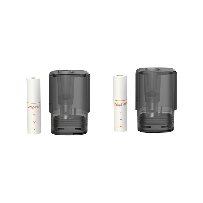 Photo des cartouches 2 ml avec résistance 1 ohm des kit Pod Vilter & Vilter S par Aspire.