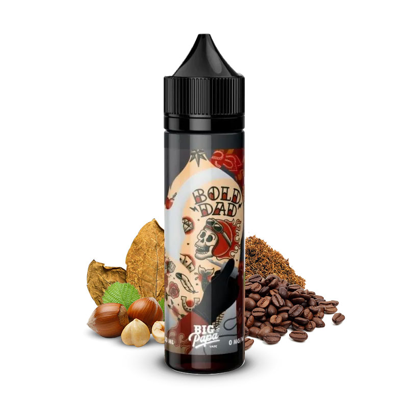 Photo du e-liquide gourmand Bold Dad de la marque française Big Papa.