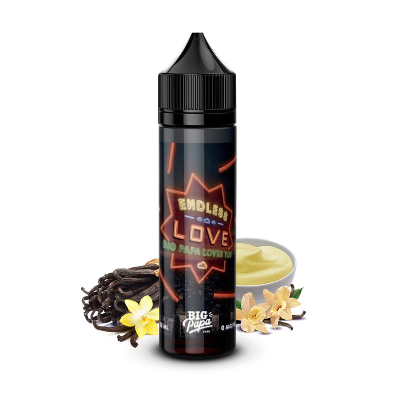 Photo du e-liquide gourmand Endless Love de la marque française Big Papa.