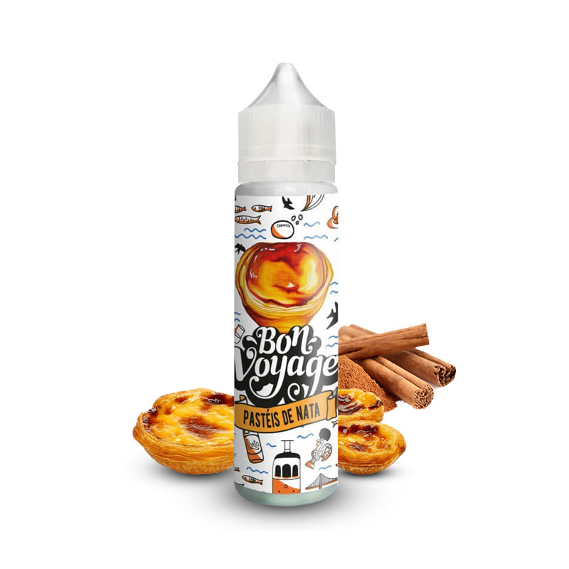 Photo du eliquide Pastéis de Nata 50ml de la marque française : Bon Voyage.