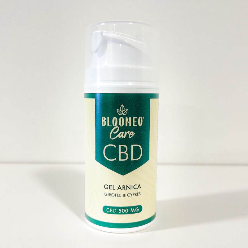 Photo du Gel au CBD & Arnica 500 mg 100 ml de la marque Bloomeo par Guilab.