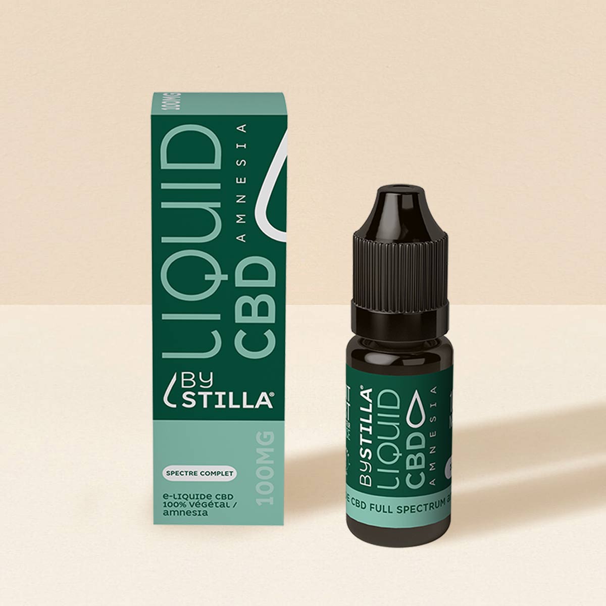 E-liquide CBD Full Spectrum Amnesia by Stilla, huile de CBD 10% d'origine française au spectre complet.