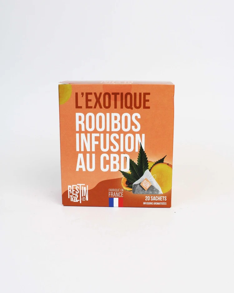 Infusette CBD Rooibos Exotique TIZZ bio fruits exotiques chanvre relaxation