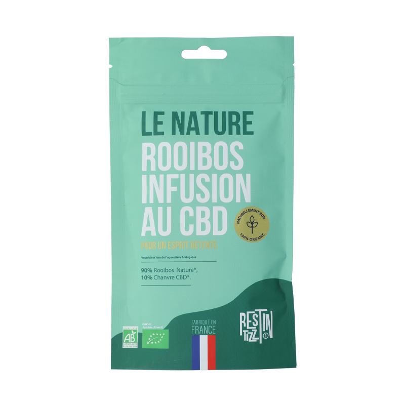 Infusion CBD Rooibos Nature TIZZ bio chanvre relaxation naturelle