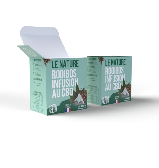 Infusette CBD Rooibos Nature TIZZ bio chanvre infusion naturelle détente