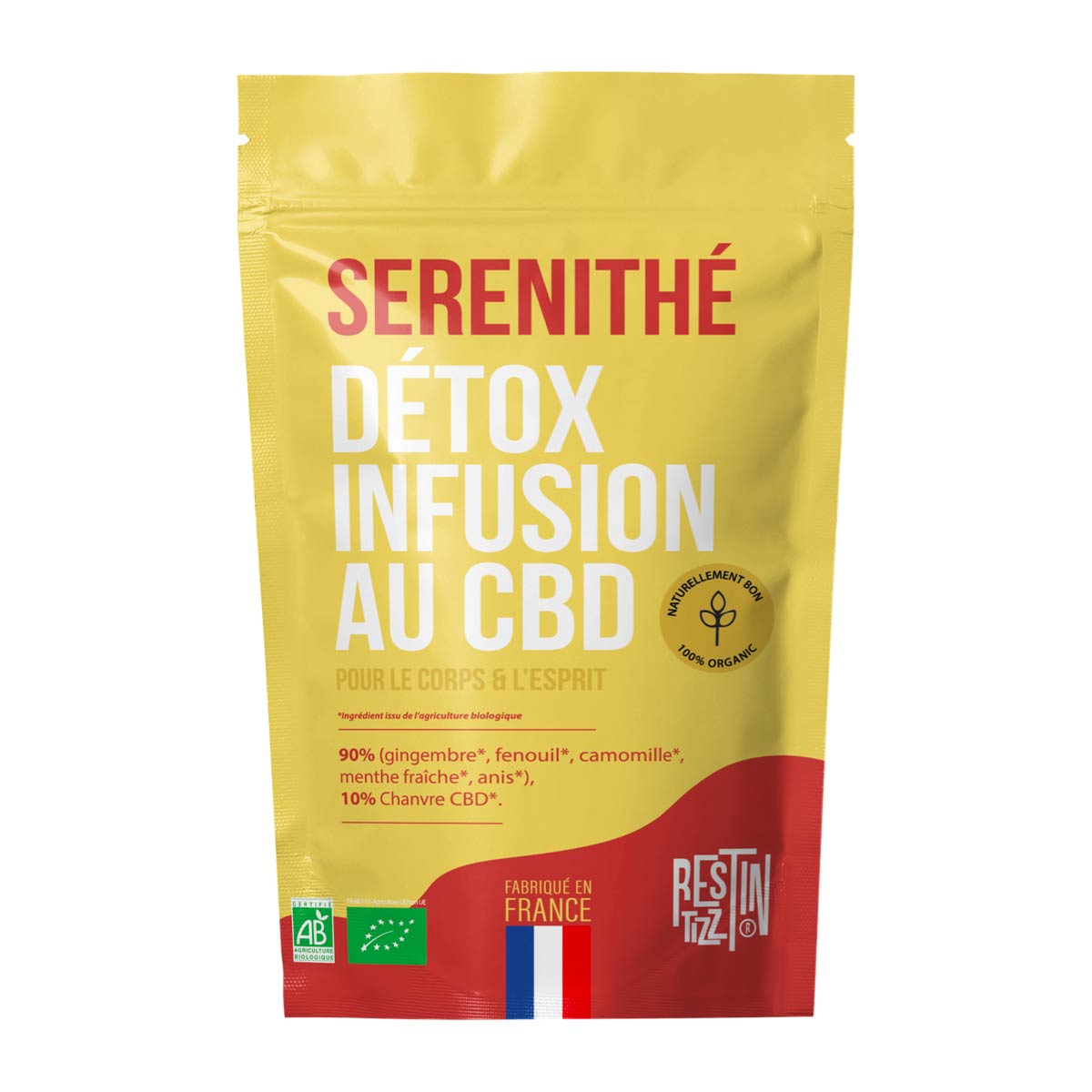 Sérénithé, une infusion détox bio au cbd par Tizz.