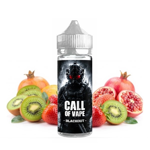 Blackout 100ml Call Of Vape Cloud Vapor e-liquide fraise kiwi grenade 30 70