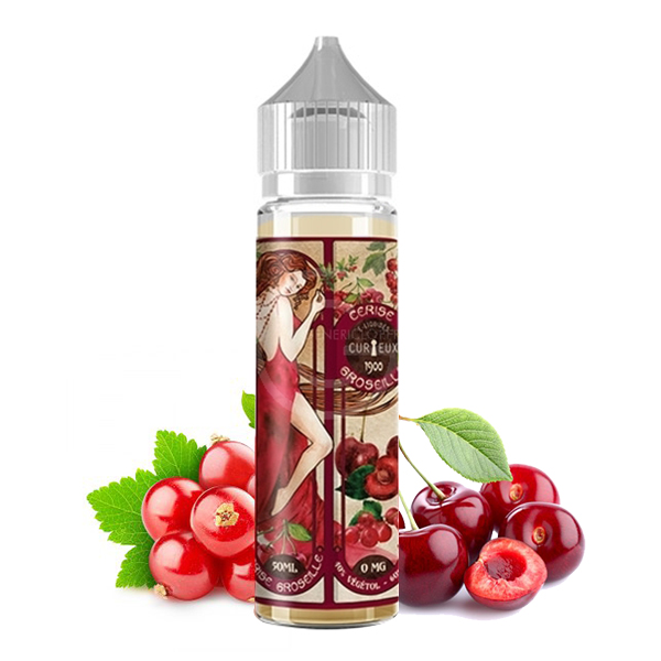 Eliquide Cerise Groseille de l'édition 1900 par la marque française Curieux E-liquides.