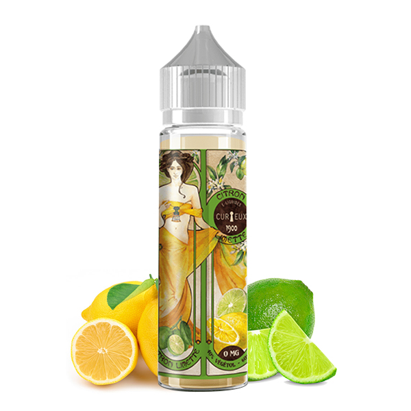 Eliquide Citron Limette de l'édition 1900 par la marque française Curieux E-liquides.