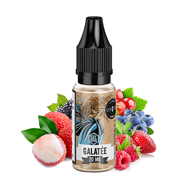 Eliquide Galatée 10ml en sel de nicotine de l'édition Astrale par la marque française Curieux E-liquides.