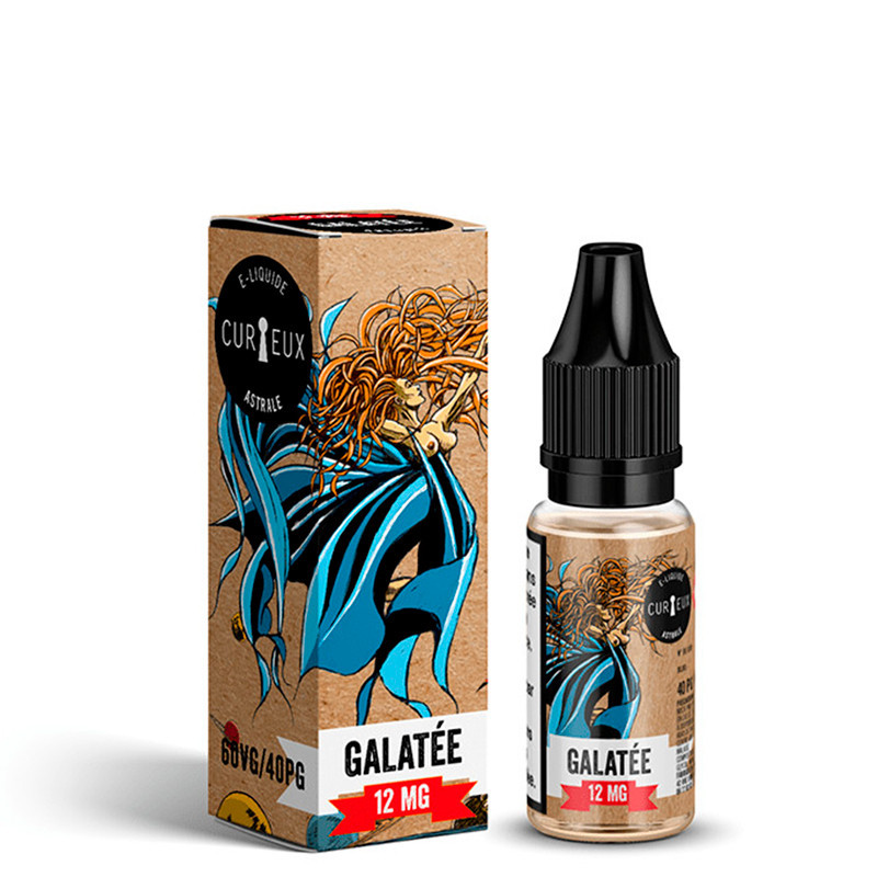 Eliquide Galatée 10ml de l'édition Astrale par la marque française Curieux E-liquides.