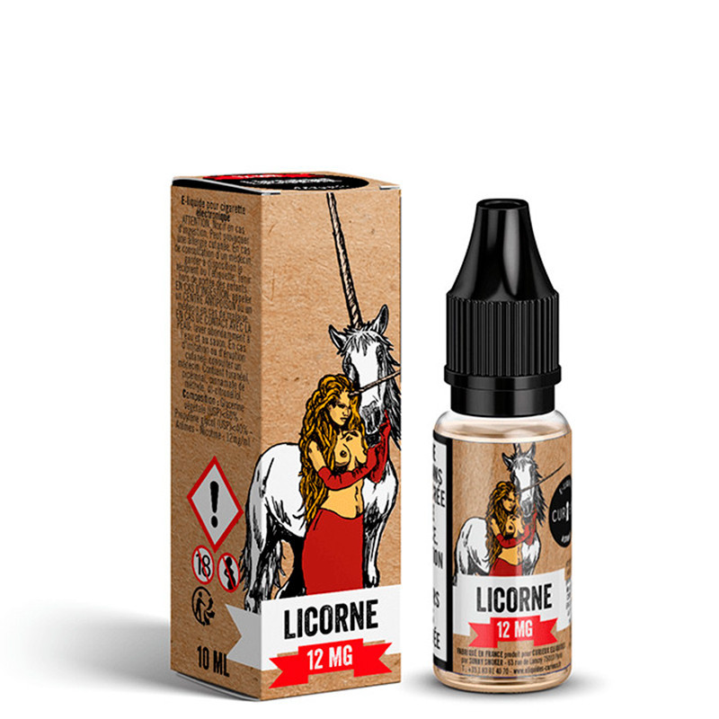 Eliquide Licorne 10ml de l'édition Astrale par la marque française Curieux E-liquides.