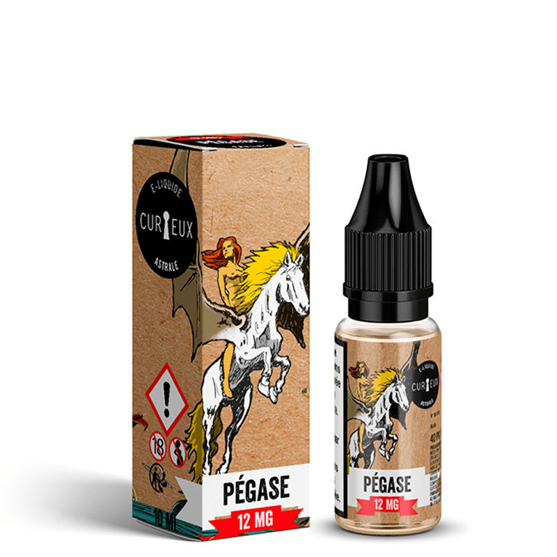 Eliquide Pégase 10ml de l'édition Astrale par la marque française Curieux E-liquides.