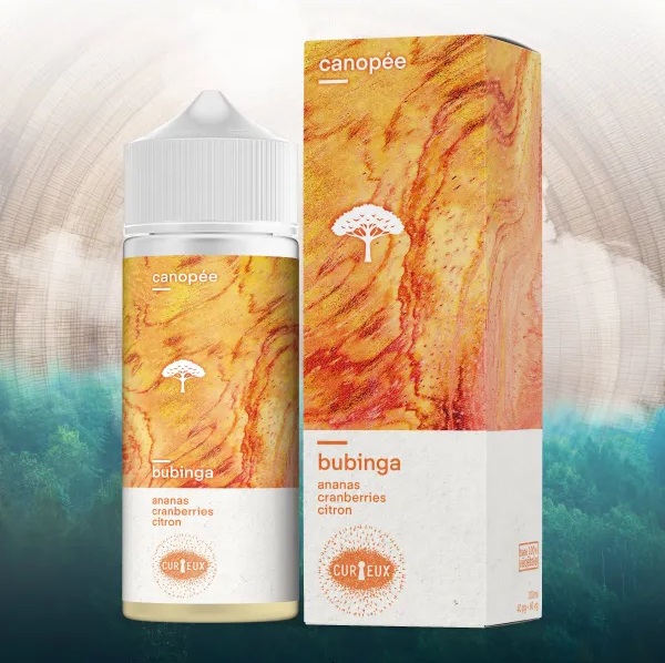 E-liquide Bubinga 100ml Canopée Curieux saveur ananas cranberry citron frais