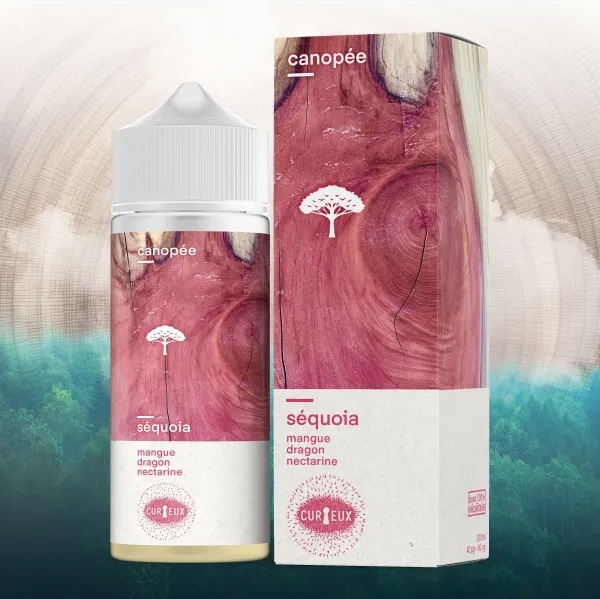 E-liquide Sequoia 100ml Canopée Curieux saveur mangue fruit du dragon nectarine frais