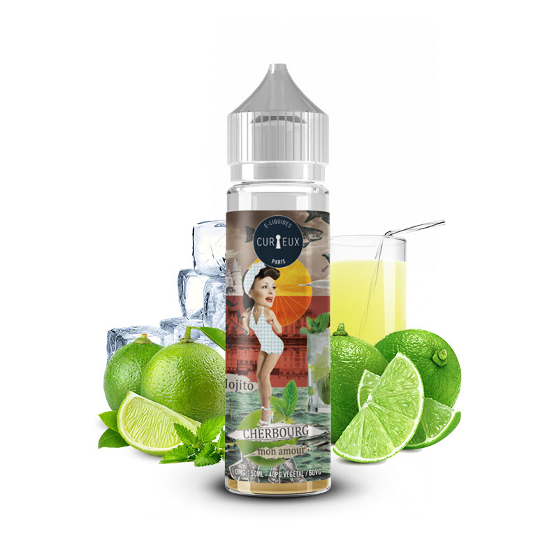 Eliquide Cherbourg Mon Amour 50ml de la gamme Hexagone par la marque française Curieux E-liquides.