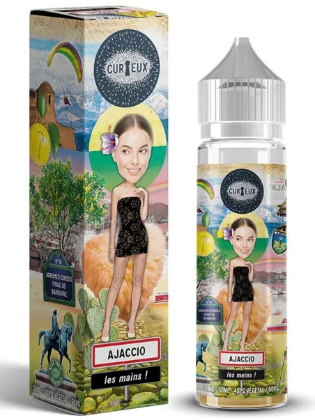 E-liquide Ajaccio Les Mains 50ml Curieux Hexagone agrumes corses figue de barbarie