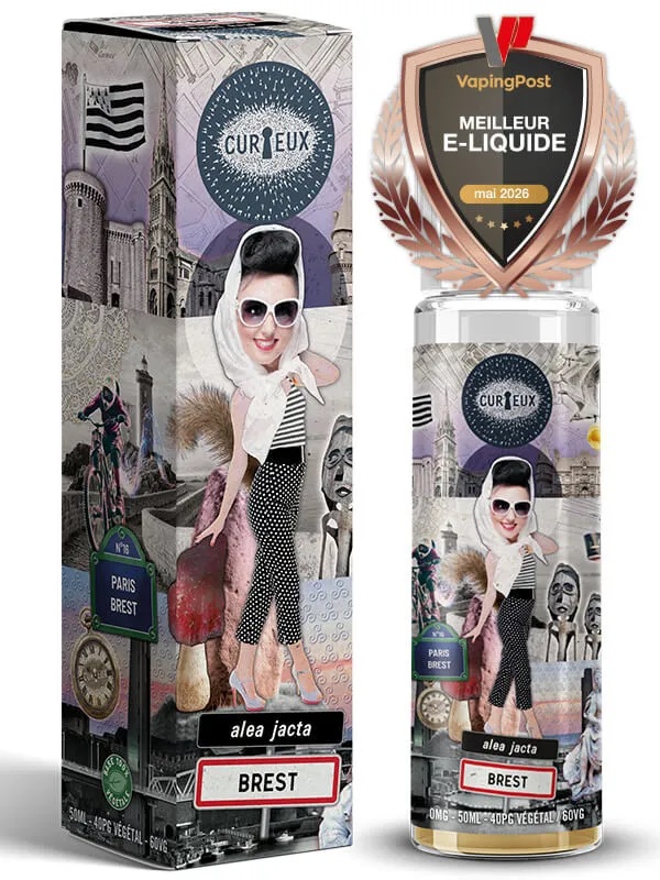 E-liquide Alea Jacta Brest 50ml Curieux caramel beurre salé pomme