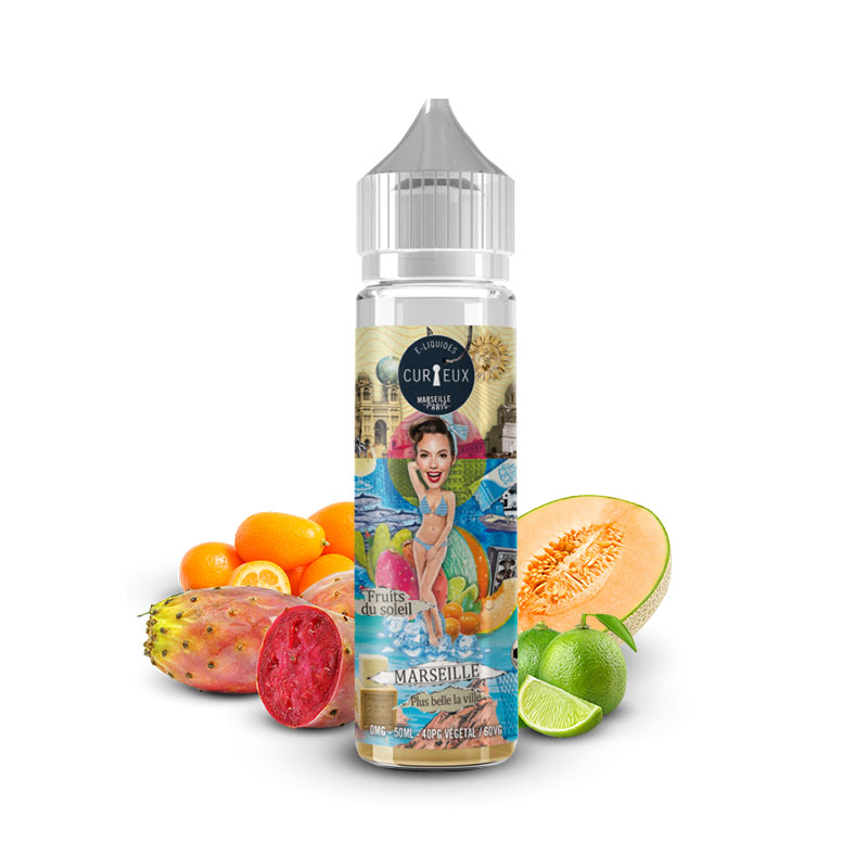 Eliquide Marseille, Plus Belle La Ville 50ml de la gamme Hexagone par la marque française Curieux E-liquides.