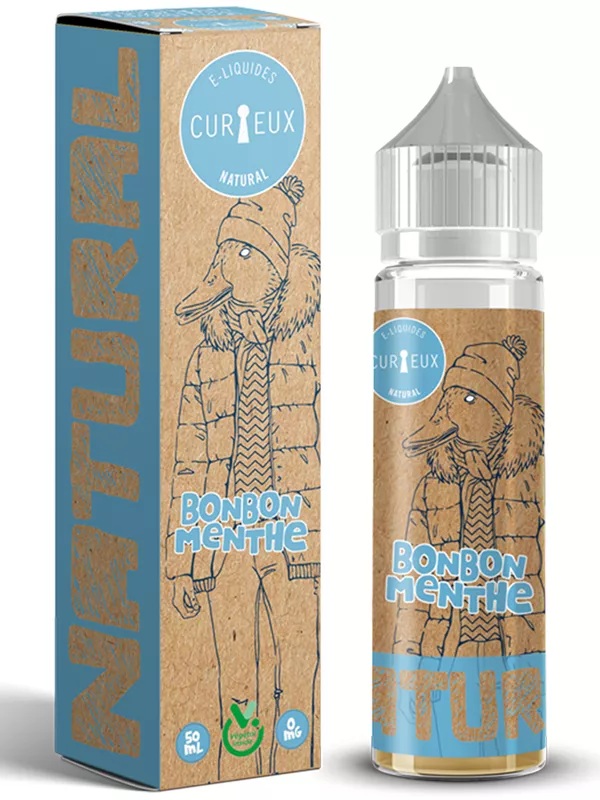 E-liquide Bonbon Menthe Curieux 50ml edition natural menthe douce vape