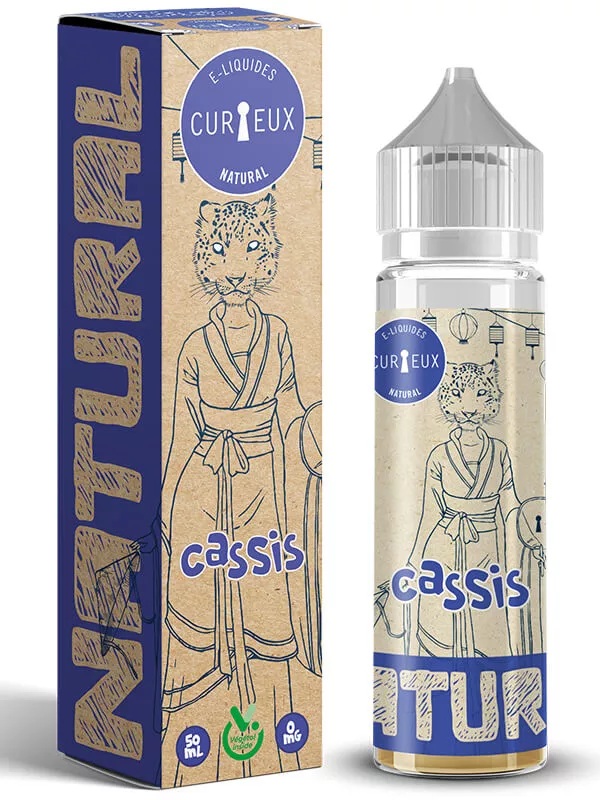 E-liquide Cassis Curieux 50ml edition natural fruité frais végétal vape