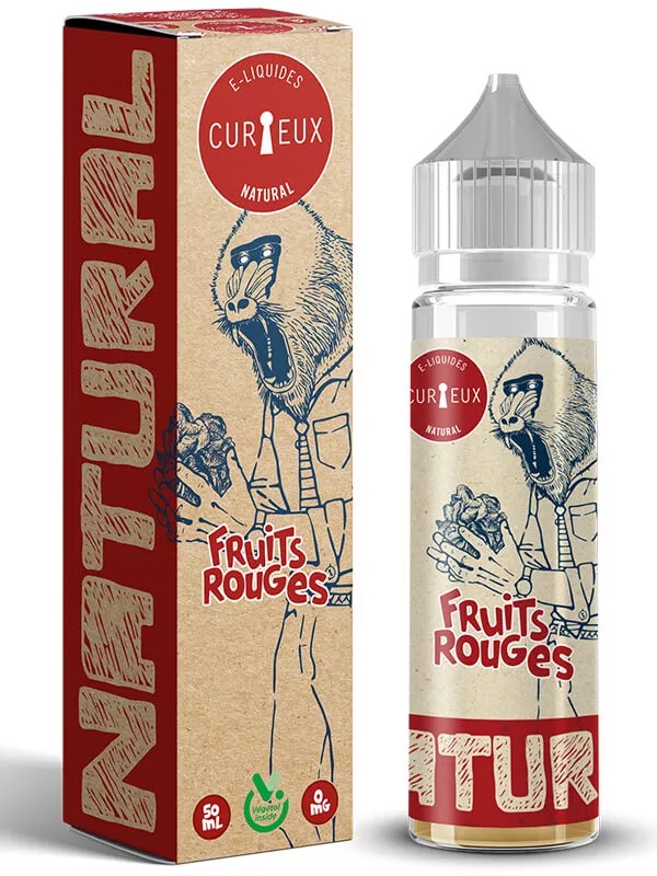 E-liquide Fruits Rouges 50ml Edition Natural Curieux au Végétol