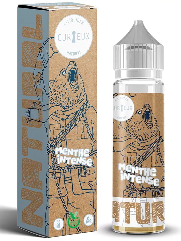 E-liquide Menthe Intense 50ml Edition Natural Curieux menthe glaciale au Végétol