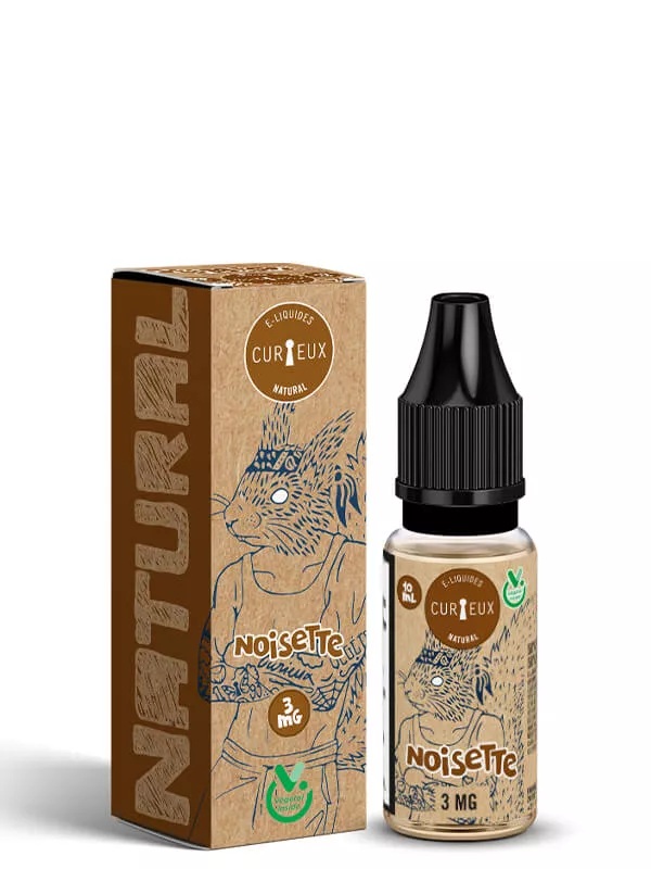 E-liquide Noisette 10ml Edition Natural Curieux noisettes au Végétol
