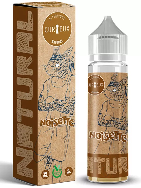 E-liquide Noisette 50ml Edition Natural Curieux noisettes au Végétol
