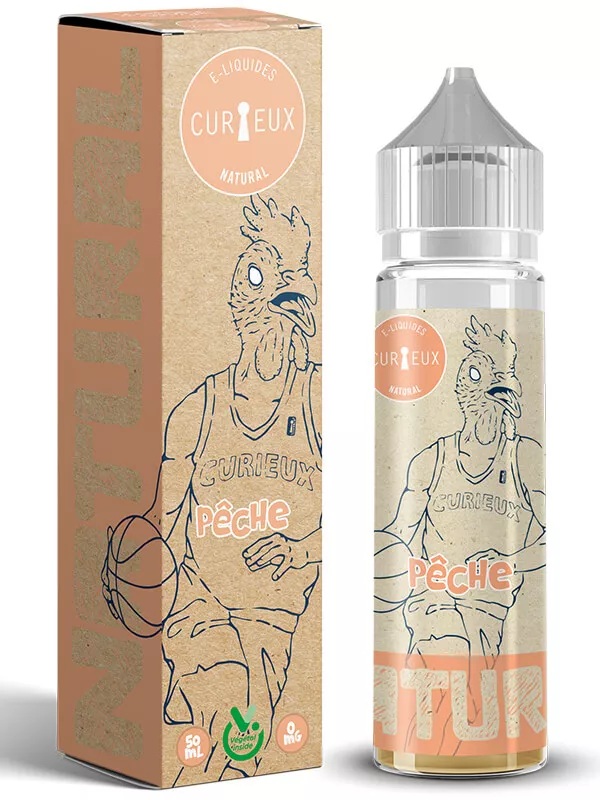 E-liquide Pêche 50ml Edition Natural Curieux au Végétol