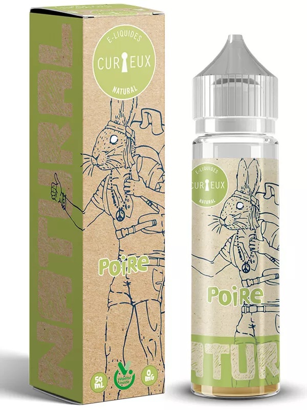 E-liquide Poire 50ml Edition Natural Curieux au Végétol