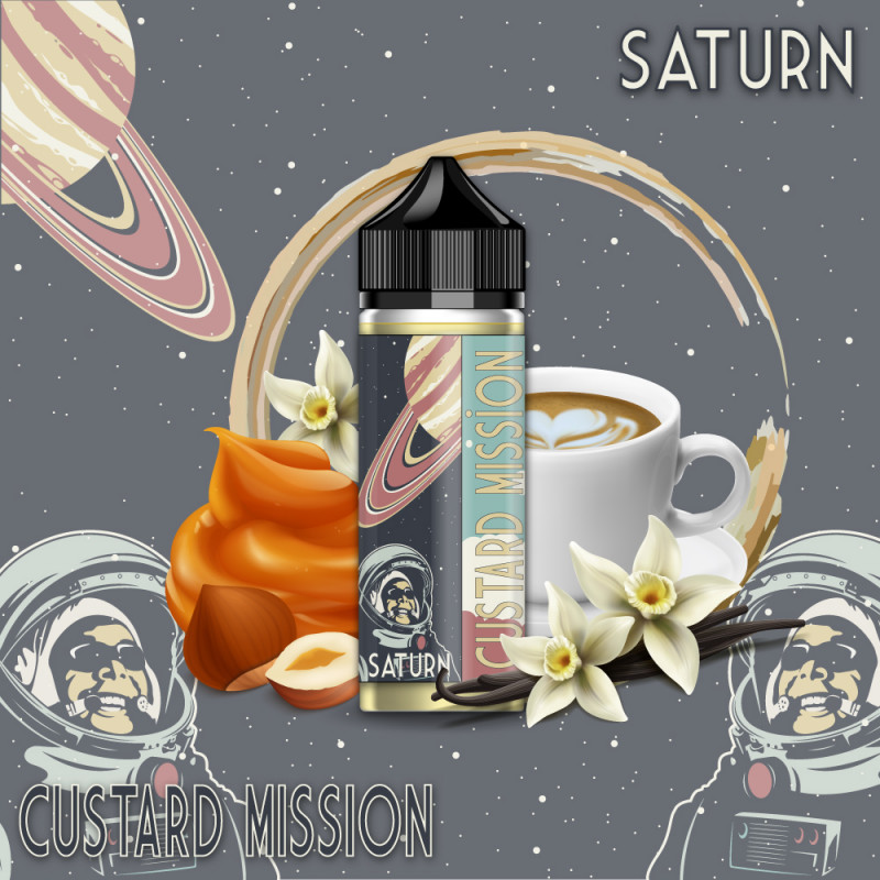 Photo du Saturn 170 ml eliquide pour le vapotage de la marque française Custard Mission.