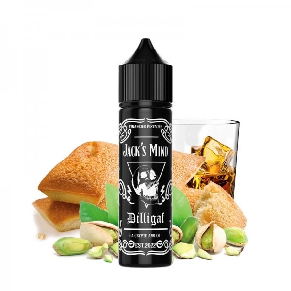 E-liquide Jack's Mind 50ml Dilligaf financier pistache whisky gourmand premium