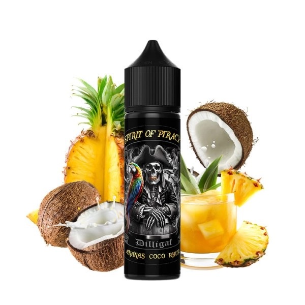 E-liquide Spirit of Piracy 50ml Dilligaf rhum vanille notes boisées gourmand premium