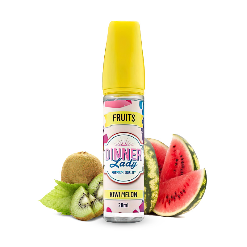 Présentation produit du eliquide Kiwi Melon de Dinner Lady