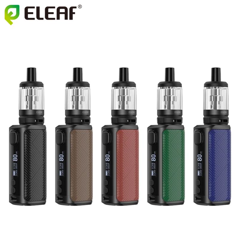 Photo des différentes déclinaisons de la box cigarette électronique Istick I80 de la marque Eleaf.