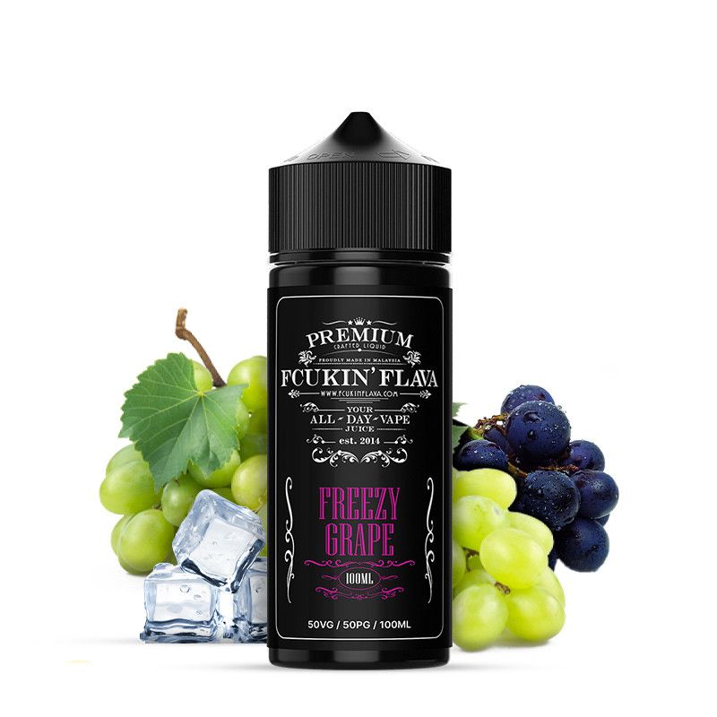 E-liquide Freezy Grape 100ml Fcukin Flava saveur raisin frais mentholé