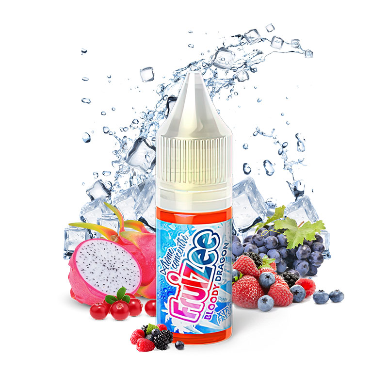 Photo de l'arôme concentré Bloody Dragon 10ml de la gamme française Fruizee par Eliquid France.