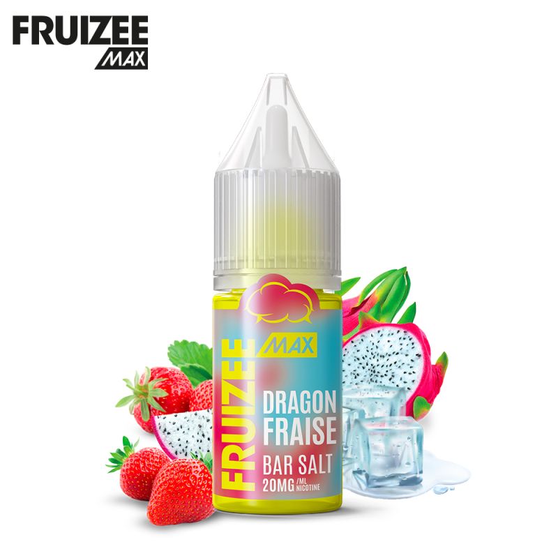 E-liquide Dragon Fraise Sel de Nicotine Bar Salt Fruizee Max Eliquid France 10ml