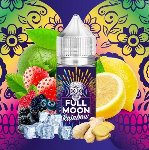 Concentré Rainbow 30ml Full Moon arôme DIY citron fruits rouges gingembre frais