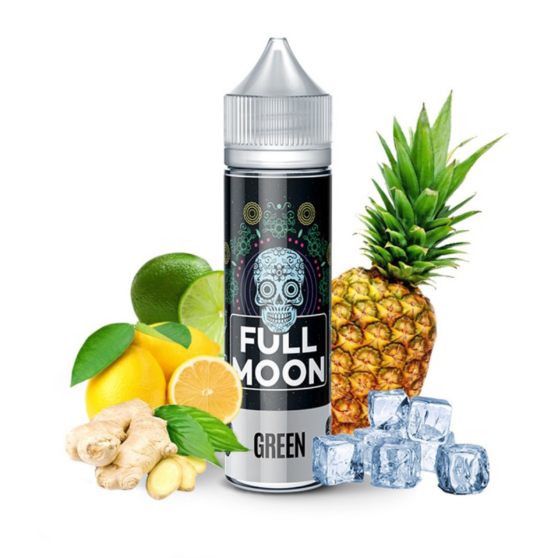 Green 50ml Full Moon e-liquide citron citron vert ananas gingembre frais