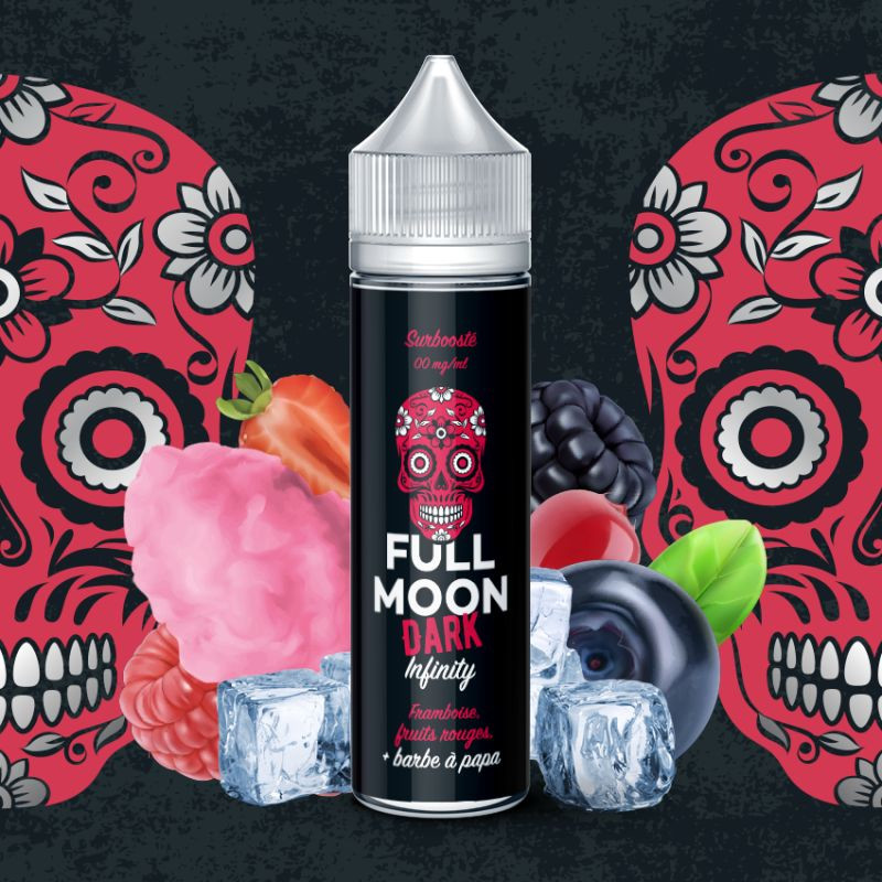 Infinity Dark 50ml Full Moon e-liquide fruits rouges barbe à papa frais