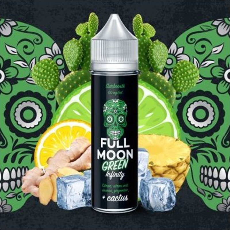 Infinity Green 50ml Full Moon e-liquide citron citron vert ananas gingembre cactus frais