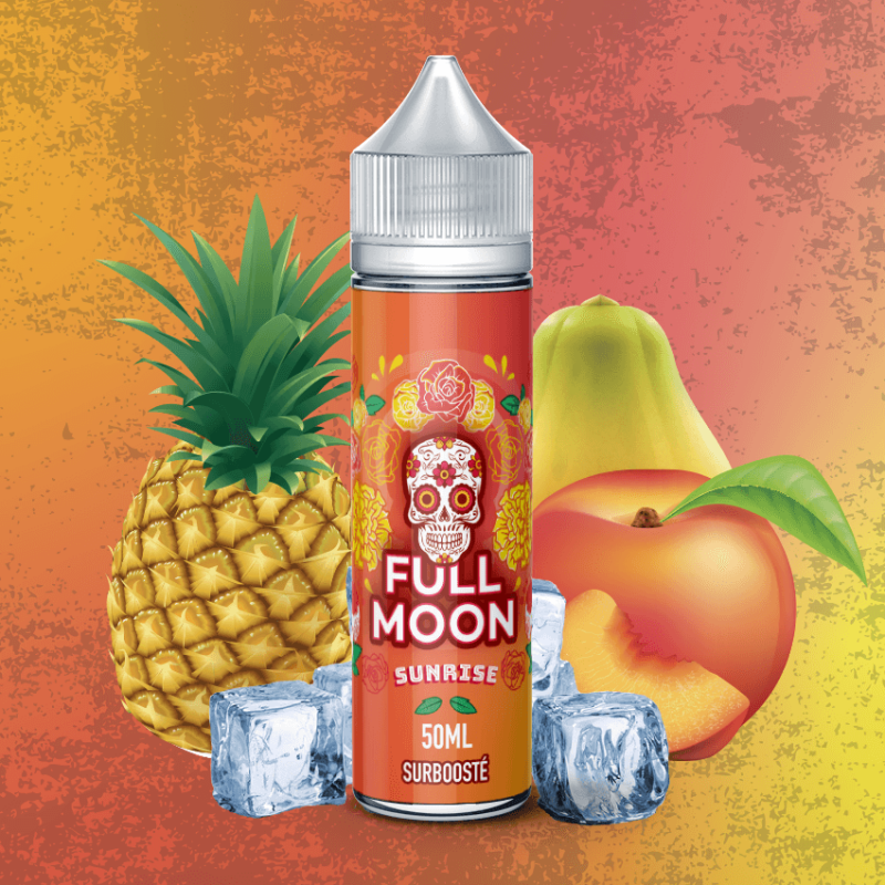 Sunrise 50ml Full Moon e-liquide ananas papaye pêche frais